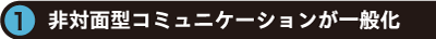 1.非対面型コミュニケーションが一般化